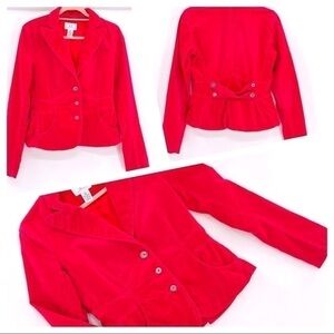 Armani Exchange Jacket Velvet Pink buttons Size M